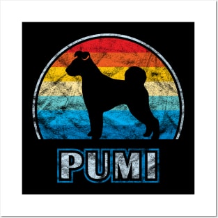 Pumi Vintage Design Dog Posters and Art